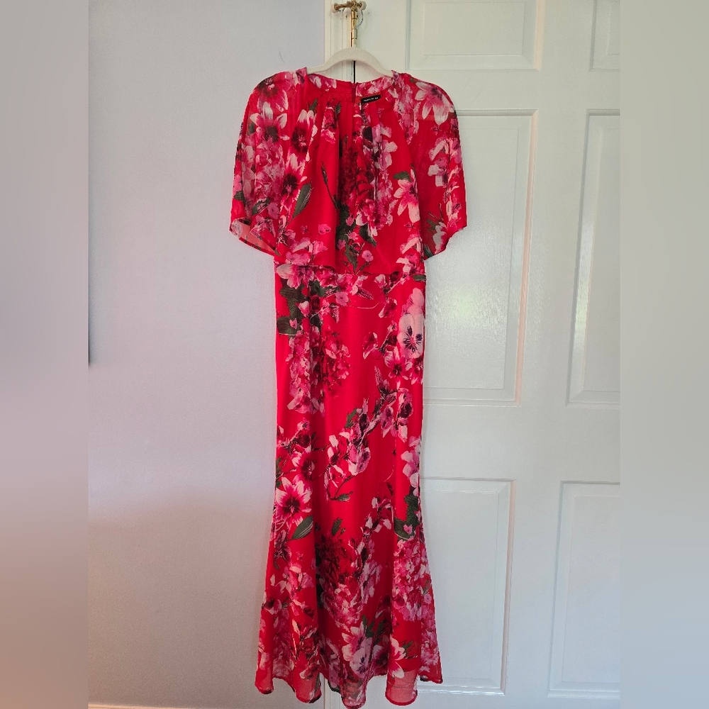 KAREN MILLEN red floral dress, size 8